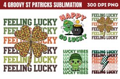 Groovy ST Patricks Sublimation PNG Product Image 1