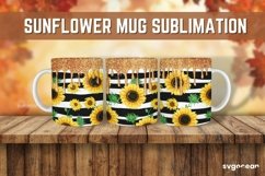 Sunflower Mug Sublimation | PNG Bundle | Mug Wrap Product Image 4