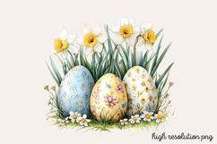 Springtime Daffodils Easter Clipart Bundle PNG Product Image 13