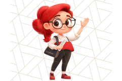 Teacher at Work Clipart, Teaching PNG, School Graphics Product Image 22