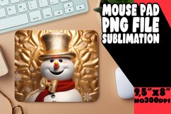 Enchanting 3D Puff Winter Scene Mouse Pad for Holidays Product Image 1