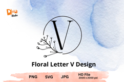 The Floral Letter Design Product Image 1
