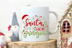 Santa Why You Be Judgin' Svg, Funny Christmas Svg. Product Image 3