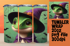 20oz Sublimation Template for Creatives , Halloween Dino Product Image 1