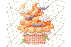 Kawaii Halloween Clipart Cute Kids and Candy Elements Png Product Image 2