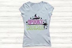 Spooky Mama Svg, Halloween Svg, Halloween Mom Life Svg. Product Image 2