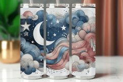 Spring Tumbler Wrap 20 oz - moon and stars Product Image 1