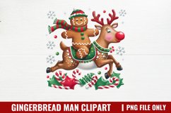 Gingerbread Man Clipart PNG Product Image 1