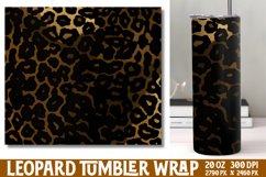 Leopard Print Tumbler Wrap Sublimation Product Image 1