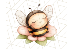 Adorable Bee Clipart PNG, Kawaii Bumblebee Illustrations Product Image 2