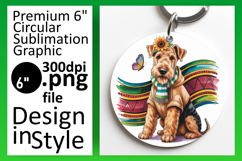 Cute Circle Design Sublimation PNG , Cute Dog Product Image 1