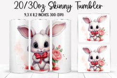 Valentine&#039;s Day Skinny Tumbler - Sublimation Tumbler Design Product Image 1