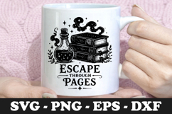 Escape Through Pages Magical Books SVG Design Product Image 1