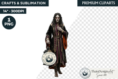 Harvest of Haunt Halloween Gothic Character RPG PNG Clipart Product Image 1