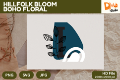 Hillfolk Bloom Boho Floral Monogram Product Image 1