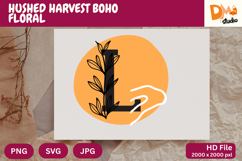 Hushed Harvest Boho Floral Monogram Product Image 1