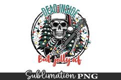 Deal Inside But Jolly Af - Skeleton Sublimation Design Product Image 1
