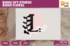 Boho Ivy Studio Boho Floral Monogram Product Image 1