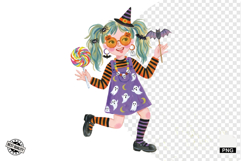 Halloween Girls Clipart Product Image 1