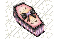 Pastel Goth Halloween PNG Clipart, Creepy Cute Art Product Image 5