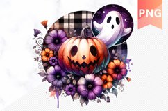 Flowers Halloween Sublimation - Flowers Clipart PNG Design Product Image 1