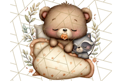 Woodland Nursery Baby Animals Clipart, Cute Animals Png Product Image 2