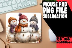 Christmas Mouse Pad Gingerbread Pattern Art Product Image 1