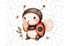 Cute Ladybug Clipart PNG, Pastel Whimsical Bug Illustrations Product Image 2