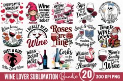 Wine Lover Sublimation Bundle PNG Product Image 1
