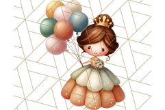 Princess Clipart PNG, Cute Royal Girl Clip Art Product Image 2