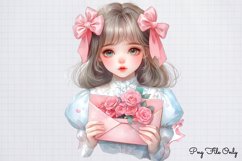 Coquette Valentine Sublimation Clipart PNG Product Image 1