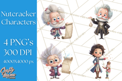 Diverse Ballerina Nutcracker Clipart PNG Product Image 1