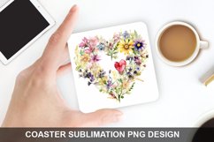 Spring Flower - Coaster Sublimation Design Product Image 1