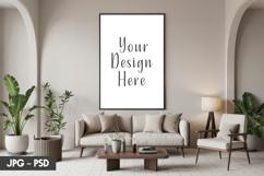 Living Room Frame Mockup PSD Product Image 1