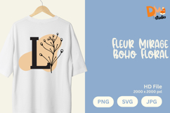 Fleur Mirage Boho Floral Monogram Product Image 1
