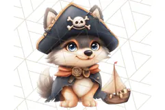 Cartoon Pirate Kids and Animals PNG Clipart for Fun Designs Product Image 2