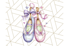 Ballerina Clipart PNG, Cute Ballet Girl Illustration Art Product Image 2