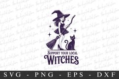 Supprt Your Local Witches Svg | Halloween Svg | Cricut Product Image 1