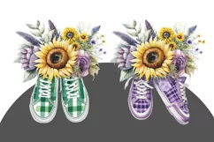Flowers&sneakers 2 PNG sublimation Product Image 2