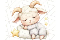 Sleeping Baby Animals PNG, Cozy Pajama Bedtime Clipart Png Product Image 2
