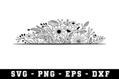 Wildflowers Svg Design | Svg Files for Cricut Product Image 1