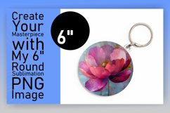 Blossom Magic: Sublimated Round Designs Design PNG Product Image 1