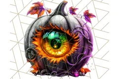 Spooky Halloween Eye PNG, Cute Eyeballs Halloween Clipart Product Image 2
