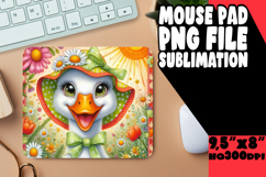 Whimsical Desk Mat Sublimation PNG, Goose Product Image 1