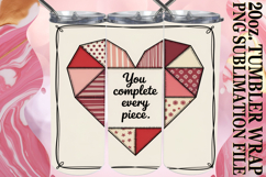 Vibrant spirit 20oz tumbler wrap, Heart Quote Product Image 1