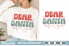 Dear Santa define good SVG | Retro Christmas SVG Design Product Image 1