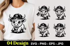 Cowboy Calf SVG PNG Product Image 1