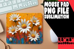 Floral Serenity: Flower Pattern Mouse Pad Product Image 1