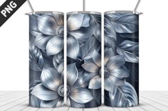 3D Flowers Tumbler Wrap | Sublimation Design | Tumble PNG Product Image 1