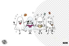 Cartoonish Halloween Ghosts PNG Product Image 1